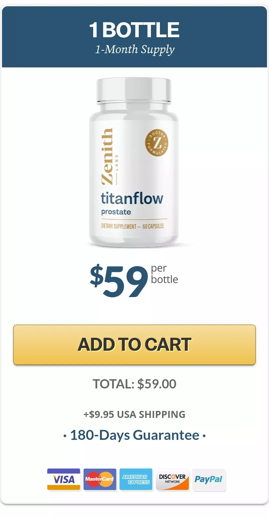 TitanFlow™ 1 bottle pricing